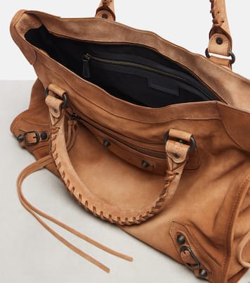 Le City Medium suede tote bag | Balenciaga