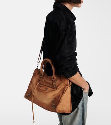 Le City Medium suede tote bag | Balenciaga