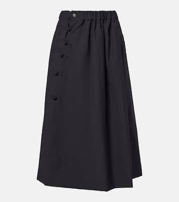 Wool midi skirt | Noir Kei Ninomiya