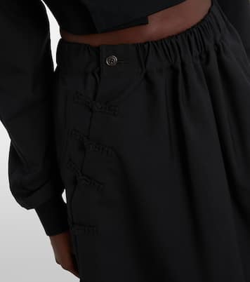 Wool midi skirt | Noir Kei Ninomiya