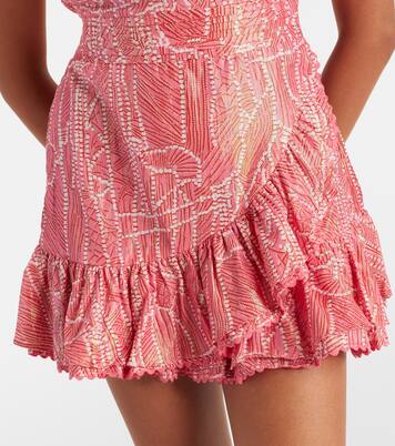 Corinne cotton-blend lamé minidress | Poupette St Barth