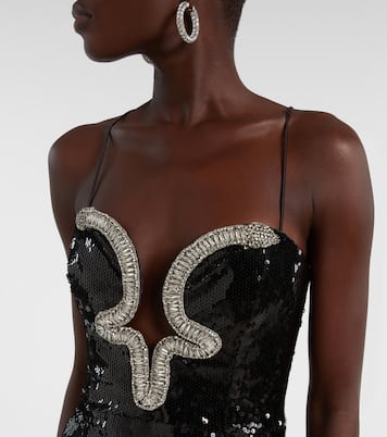 Robe longue Lyra à sequins | Rebecca Vallance