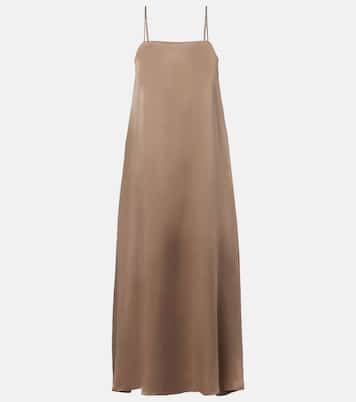 Melfi silk twill maxi dress | Asceno