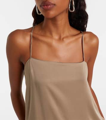 Melfi silk twill maxi dress | Asceno