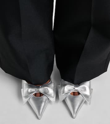 Mules aus Metallic-Leder | Valentino Garavani