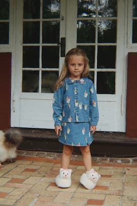 Magot printed cotton denim jacket | Konges Sløjd