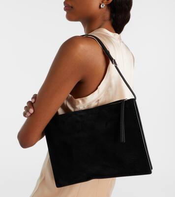 Glove Pochette suede shoulder bag | Phoebe Philo