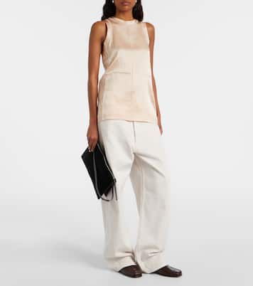 Glove Pochette suede shoulder bag | Phoebe Philo