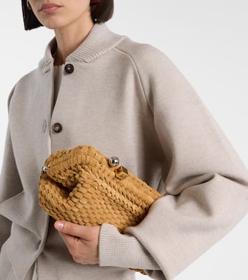 Salon woven suede clutch | Jacquemus