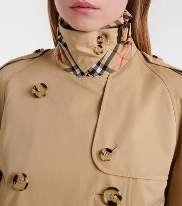 Cropped cotton gabardine jacket | Burberry