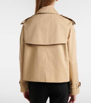 Cropped cotton gabardine jacket | Burberry