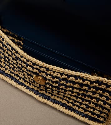 Bettina Mini leather-trimmed crochet clutch | Christian Louboutin