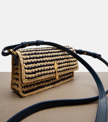 Bettina Mini leather-trimmed crochet clutch | Christian Louboutin