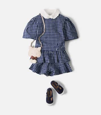 Jasmine gingham cotton seersucker top | The New Society