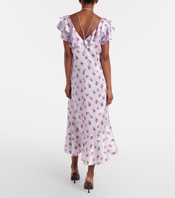 Abito midi Shiny Daydream in raso di seta | Dorothee Schumacher