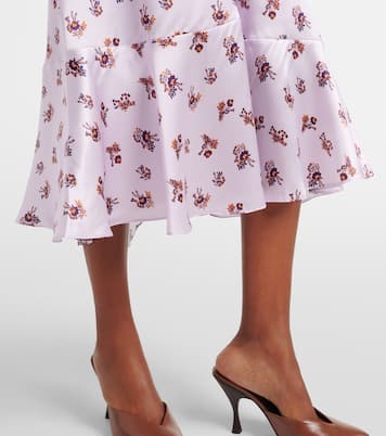 Abito midi Shiny Daydream in raso di seta | Dorothee Schumacher