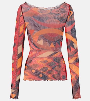 Cropped-Top Vivara aus Tüll | Pucci