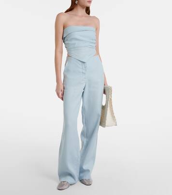 Pantalones palazzo Lulea de lino | Faithfull