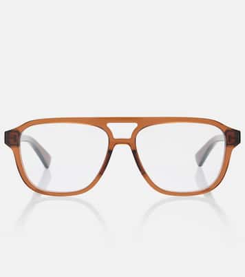 Triangle Stud aviator glasses | Bottega Veneta