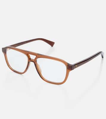 Triangle Stud aviator glasses | Bottega Veneta