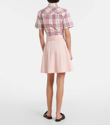 Josselyn belted cotton miniskirt | Burberry