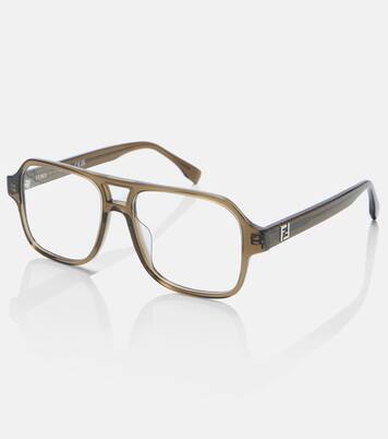 FF Squared aviator glasses | Fendi
