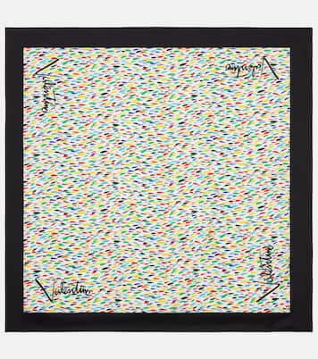 Printed silk twill scarf | Valentino