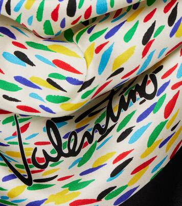 Printed silk twill scarf | Valentino