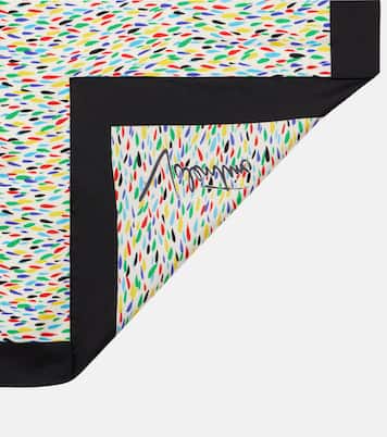 Printed silk twill scarf | Valentino