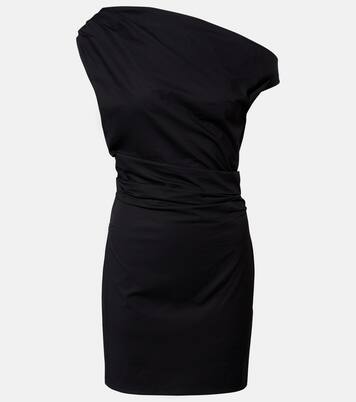 Phare ruched cotton poplin minidress | Staud