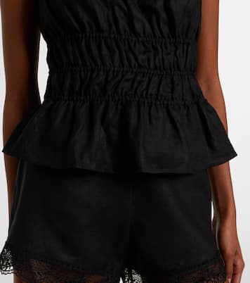 Ayla linen crop top | Staud