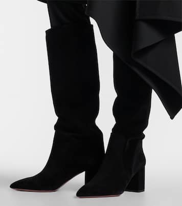 Anja suede knee-high boots | Paris Texas