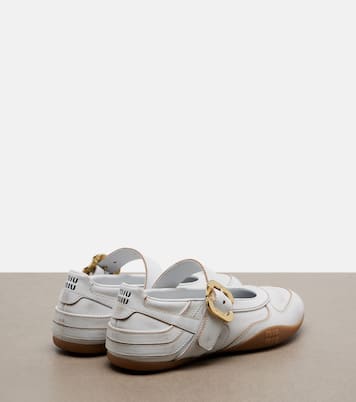 Ballerinas Gymnasium aus Leder | Miu Miu