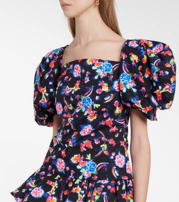 Blouse Eliana en coton mélangé à fleurs | Caroline Constas