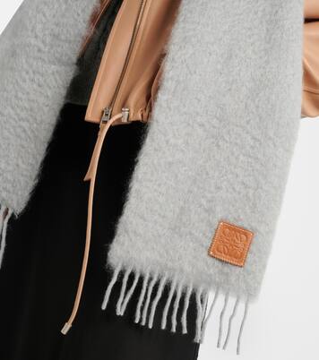 Mohair and wool scarf | Loewe