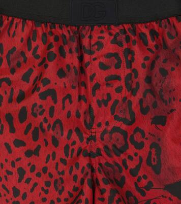 Leopard printed swim shorts | Dolce&Gabbana Kids