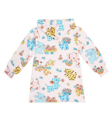 Printed jersey hooded dress | Moschino Kids