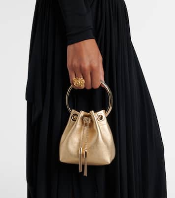 Bon Bon Micro leather bucket bag | Jimmy Choo