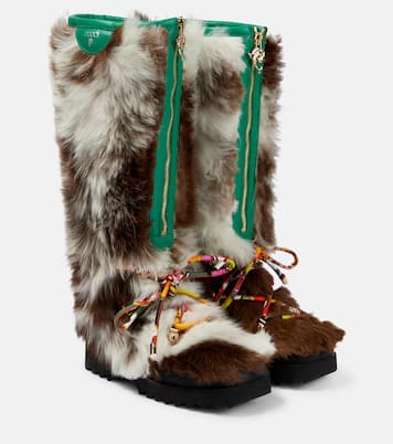 Freezy shearling knee-high boots | Pucci