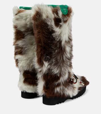 Freezy shearling knee-high boots | Pucci