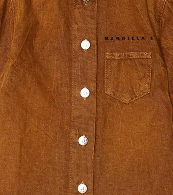 Denim shirt dress | MM6 Maison Margiela Kids