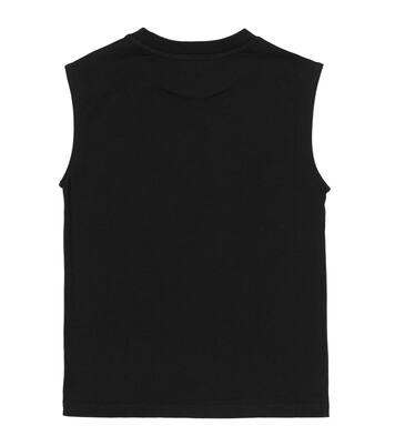 Logo cotton jersey top | Balmain Kids
