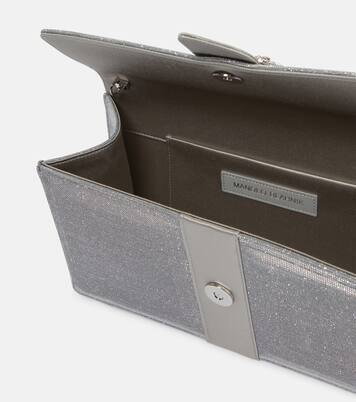 Capri Glitter embellished clutch | Manolo Blahnik