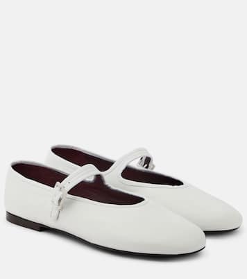 Leather Mary Jane ballet flats | The Row