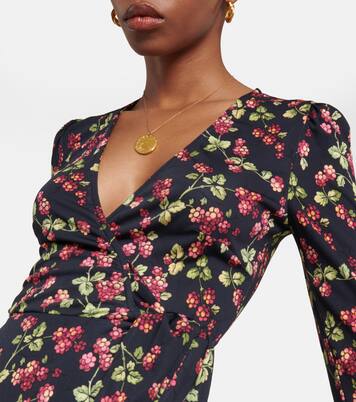 Printed jersey wrap dress | Etro
