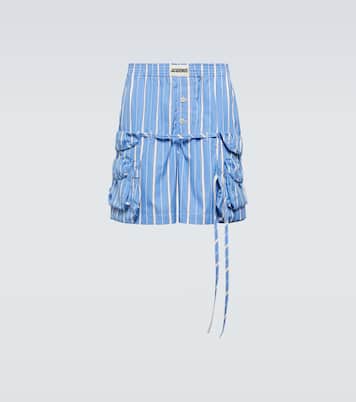 Le short Trivela striped cotton shorts | Jacquemus