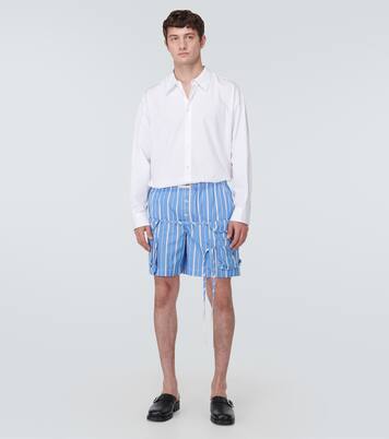 Le short Trivela striped cotton shorts | Jacquemus