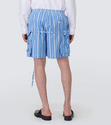 Le short Trivela striped cotton shorts | Jacquemus