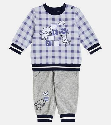 Baby cotton-blend sweatshirt and pants set | Kenzo Kids