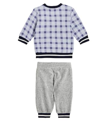 Baby cotton-blend sweatshirt and pants set | Kenzo Kids